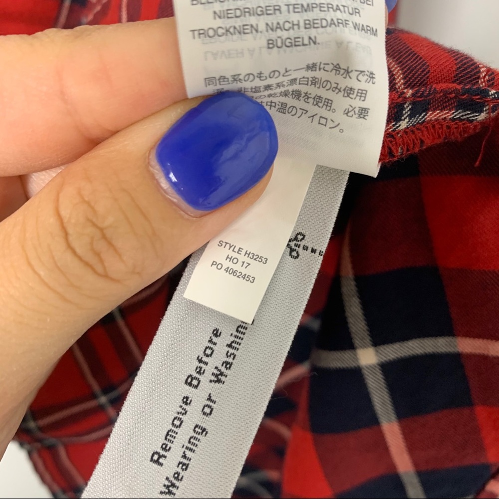 Madewell Classic Ex-boyfriend Shirt Plaid Patchwor - Picture 8 of 8